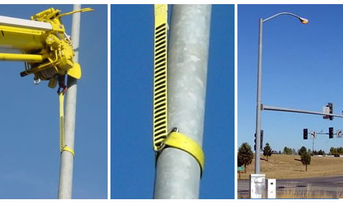 BoaGrip&trade; rigging sling for tapered utility poles